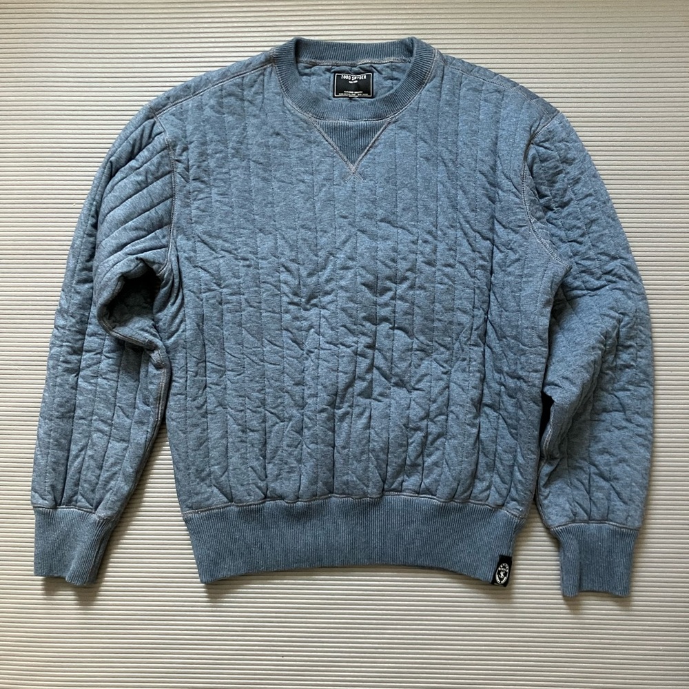 Todd Snyder Quilted Crewneck Sweatshirt EUC